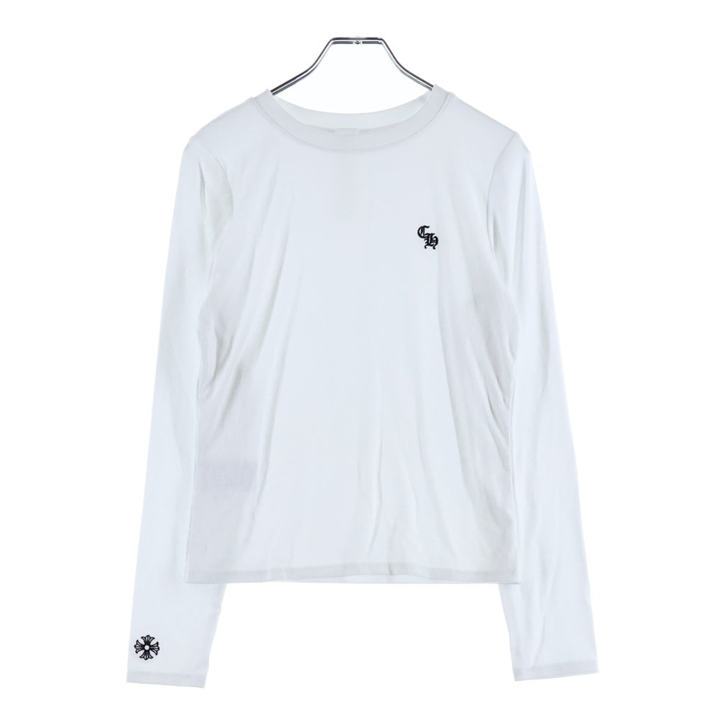 CHROME HEARTS(クロムハーツ) Y NOT CH Embroidery Long Sleeve CH刺繍 ロングスリーブTシャツ 長袖カットソー レディース