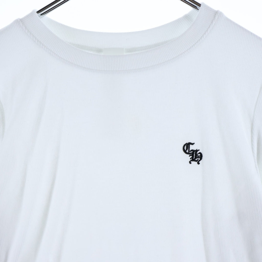 CHROME HEARTS(クロムハーツ) Y NOT CH Embroidery Long Sleeve CH刺繍 ロングスリーブTシャツ 長袖カットソー レディース