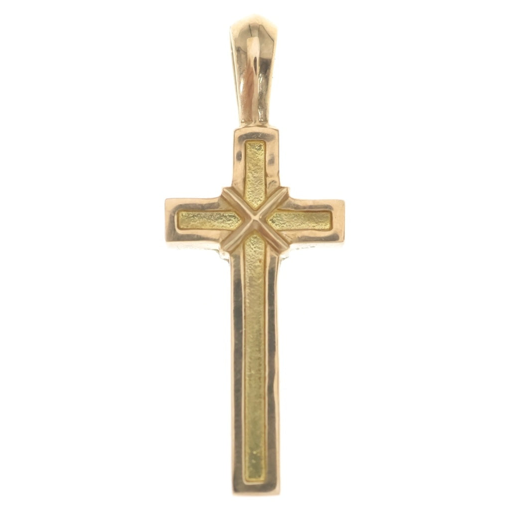CHROME HEARTS(クロムハーツ) 22K MAPPLE THORPE メイプルソープクロスチャーム ゴールドネックレストップ