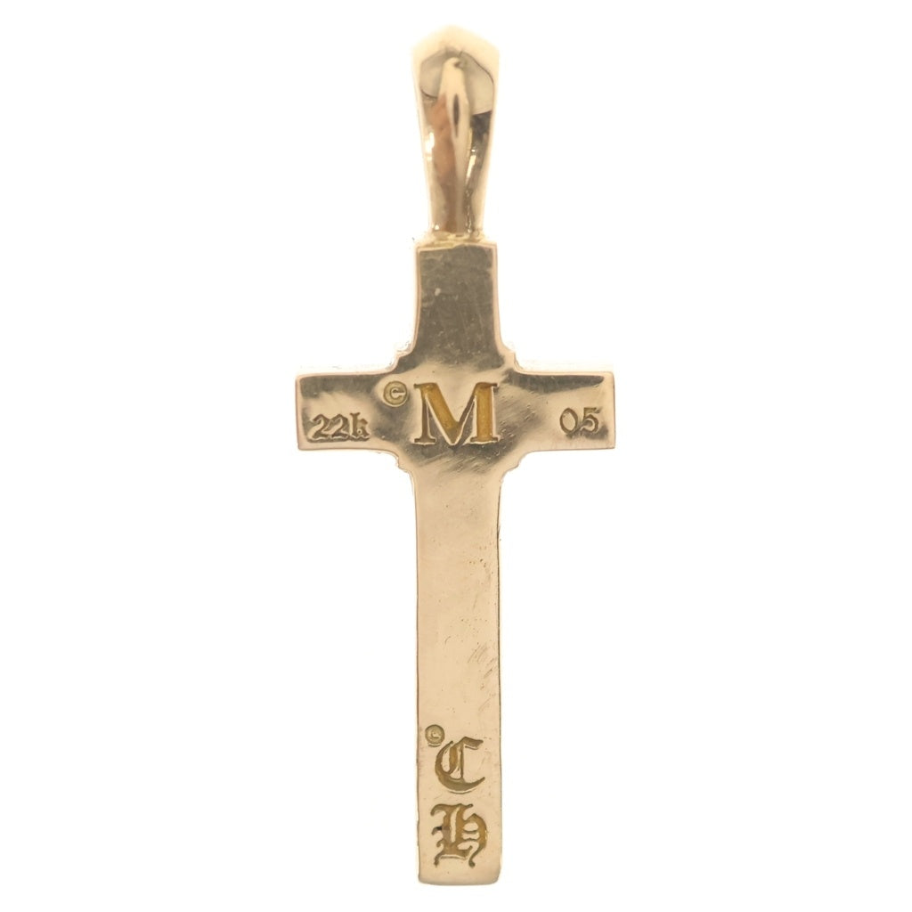 CHROME HEARTS(クロムハーツ) 22K MAPPLE THORPE メイプルソープクロスチャーム ゴールドネックレストップ