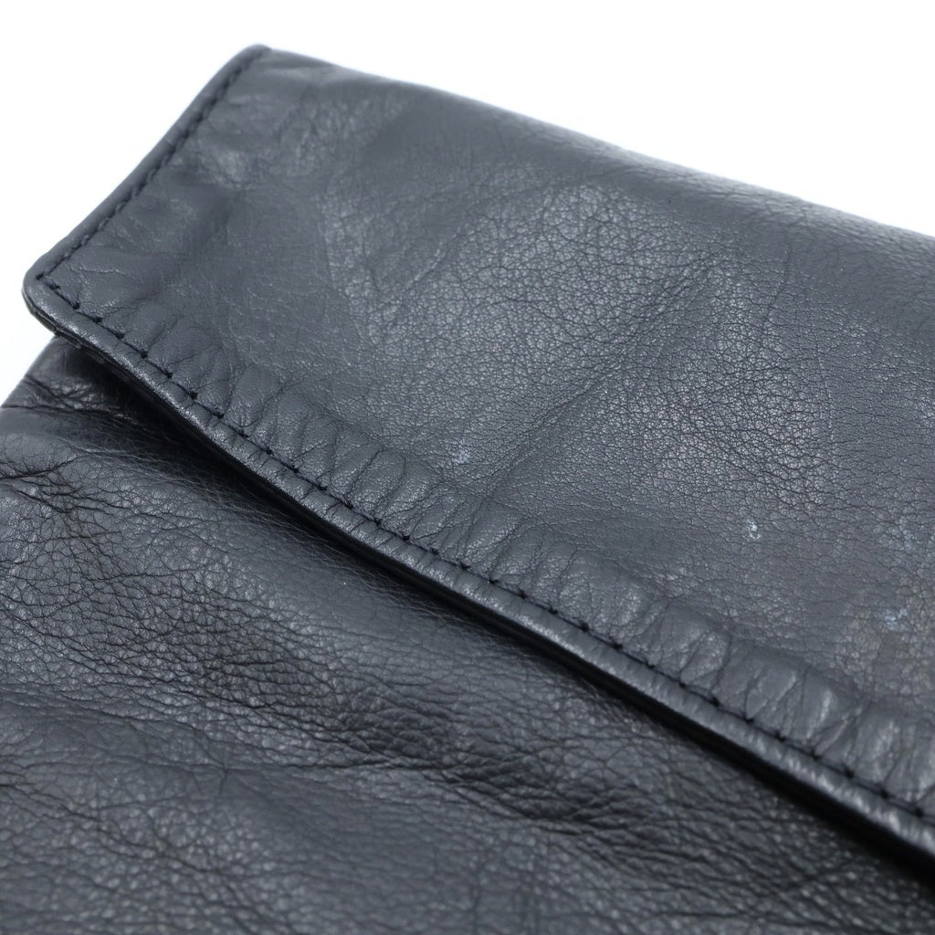 CHROME HEARTS(クロムハーツ) ホースシューボタン レザークラッチバッグ ブラック レディース