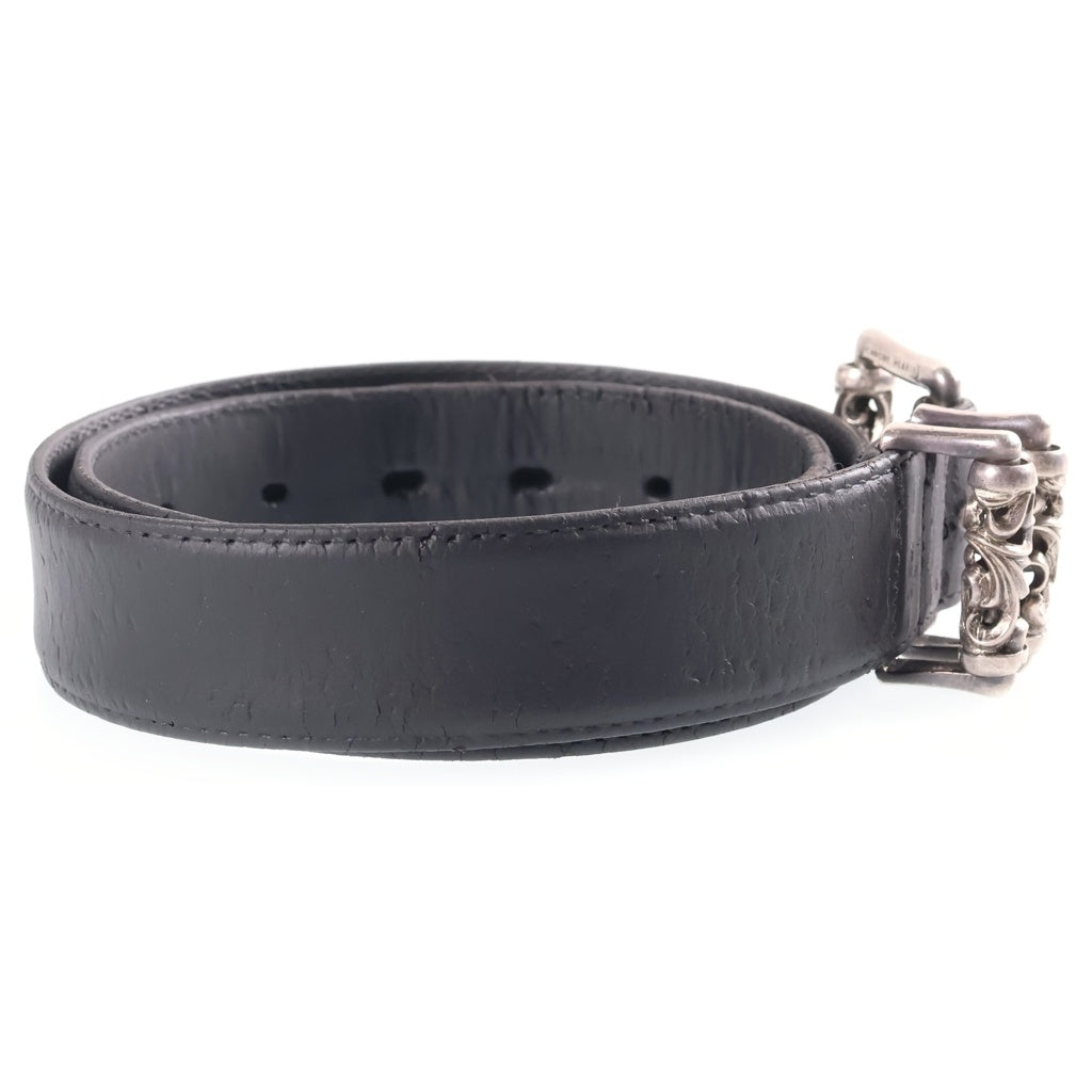 CHROME HEARTS(クロムハーツ) BLT ROLLER 3PC1.5inch 3PCローラーバックル レザーベルト シルバー BCA357