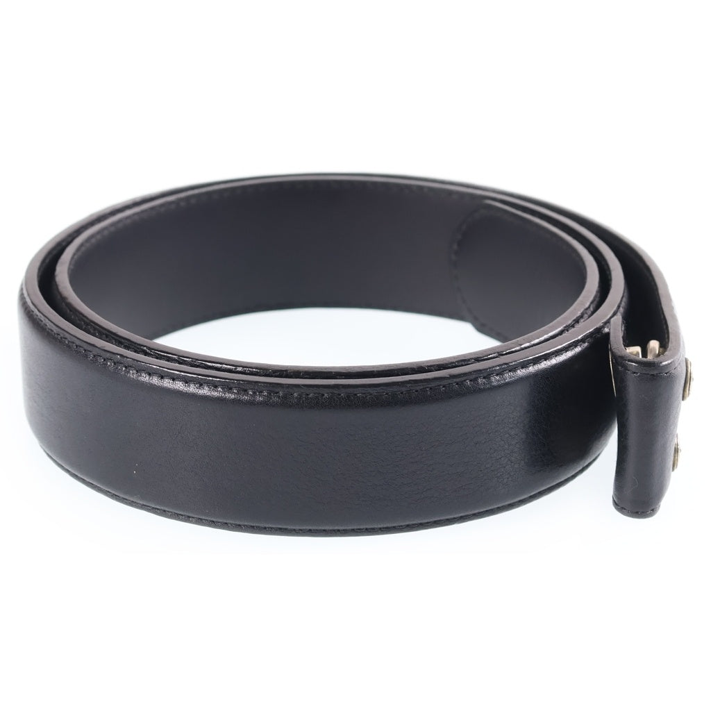 CHROME HEARTS(クロムハーツ) 1.5 STRAP 1.5inchスクロールレーベルリベッツ レザーベルト