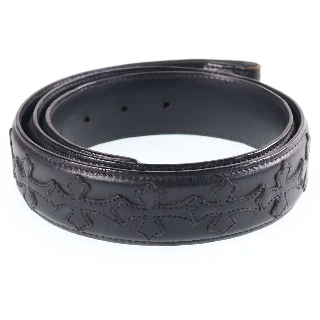 CHROME HEARTS(クロムハーツ) 1.5 STRAP CEMETERY 1.5inchセメタリークロスパッチ レザーベルト