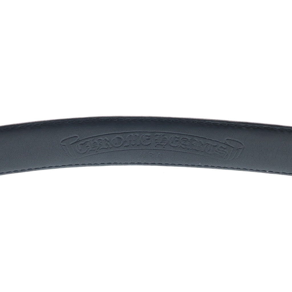 CHROME HEARTS(クロムハーツ) 1.0 STRAP 1.0inchスクロールレーベルリベッツ レザーベルト