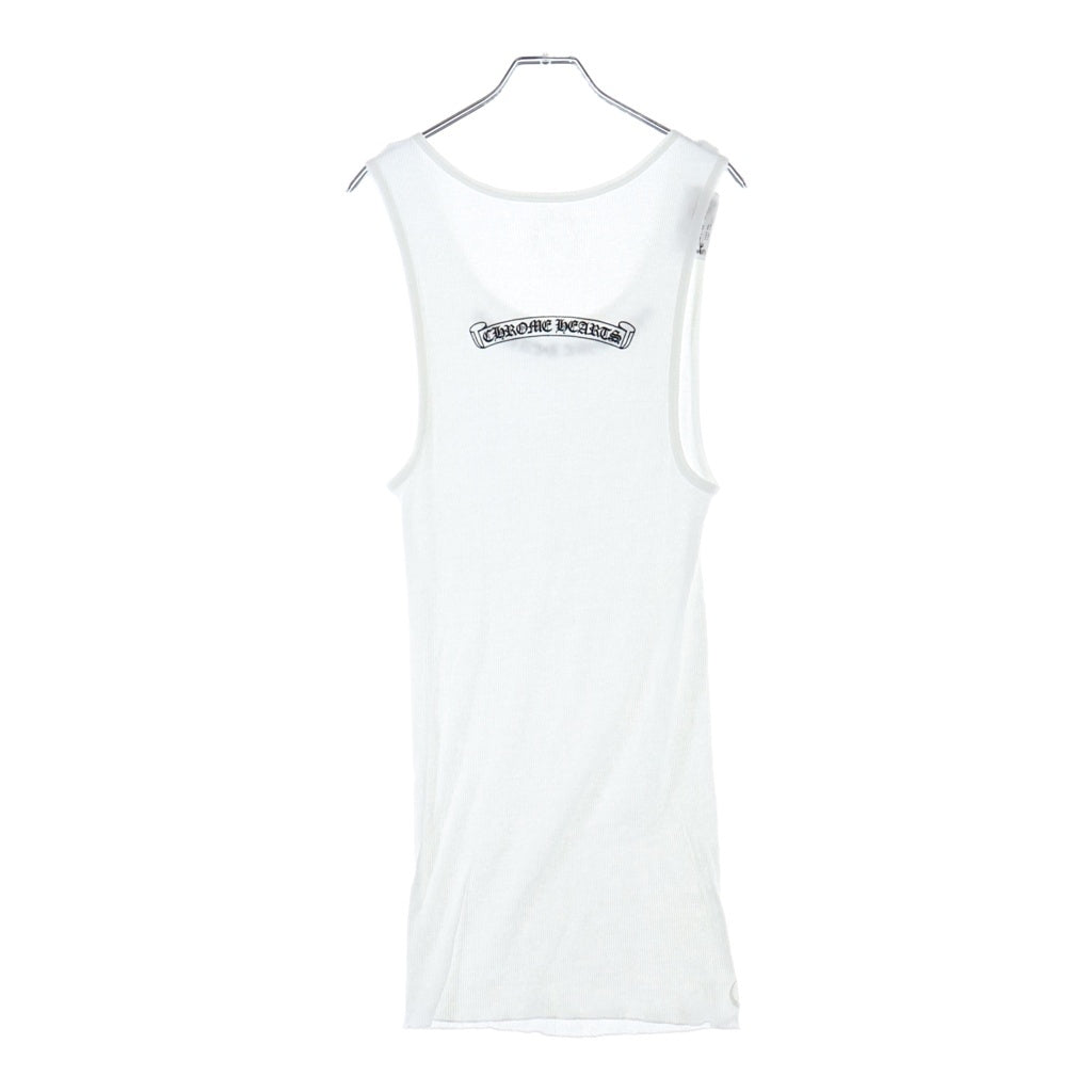 CHROME HEARTS(クロムハーツ) RIB TANK フロントロゴ バックスクロールタンクトップ ホワイト