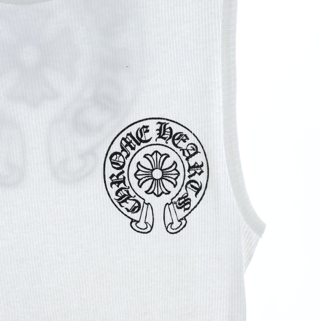 CHROME HEARTS(クロムハーツ) RIB TANK ホースシューロゴタンクトップ ホワイト