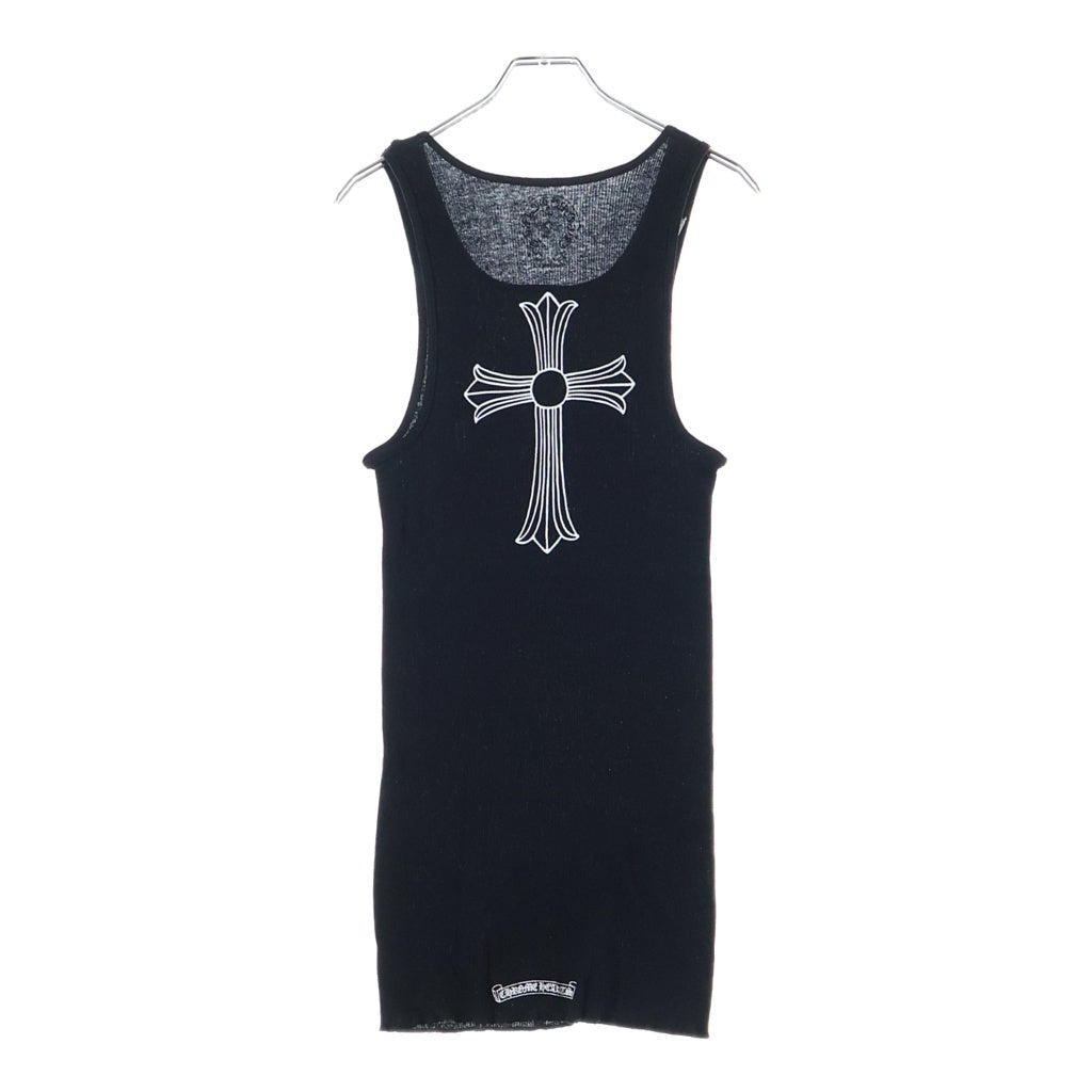 CHROME HEARTS(クロムハーツ) RIB TANK Tバーロゴ タンクトップ ブラック