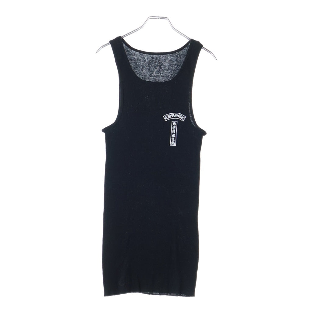 CHROME HEARTS(クロムハーツ) RIB TANK Tバーロゴ タンクトップ ブラック