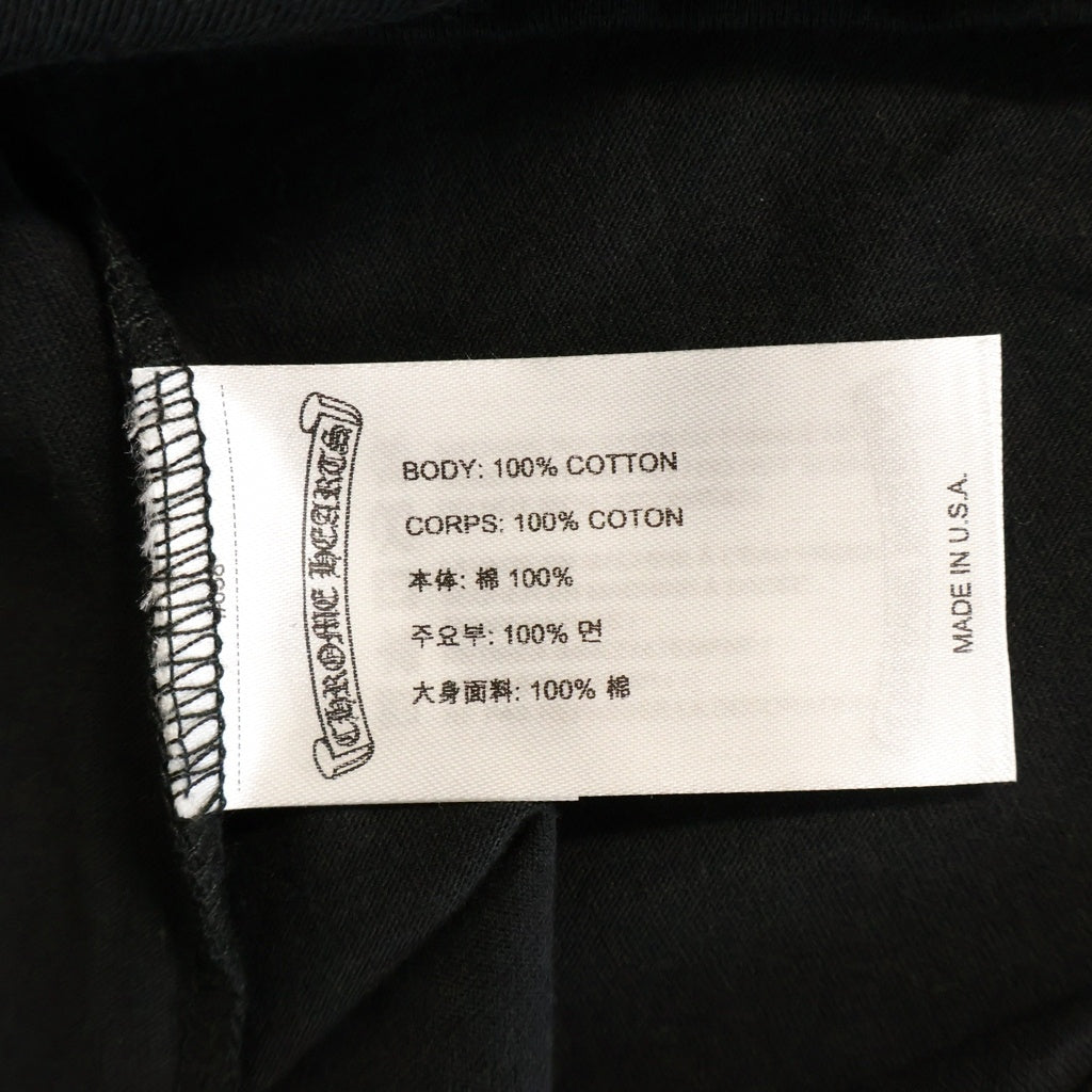 CHROME HEARTS(クロムハーツ) LOS ANGELS HORSESHOE S/S TEE ロサンゼルス限定 ホースシュー クルーネック半袖Tシャツ カットソー ブラック