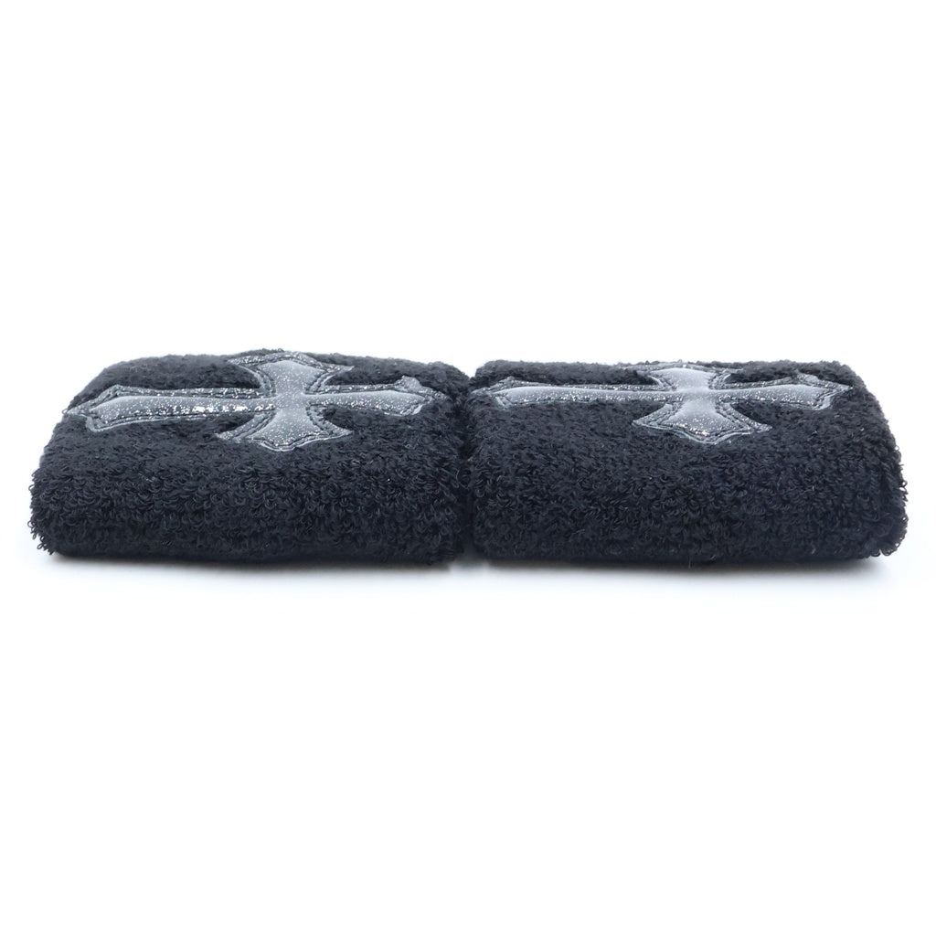 CHROME HEARTS(クロムハーツ) GALAXY PATENT LEATHER CROSS PATCH WRISTBAND ギャラクシー パテントレザー クロスパッチ リストバンド ブラック/ブラック