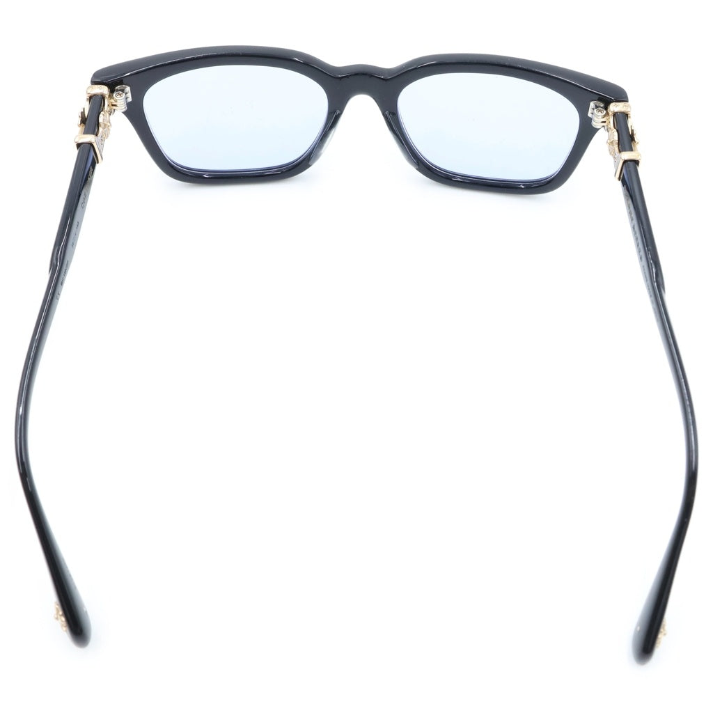 CHROME HEARTS(クロムハーツ) COX UCKER CHクロステンプルサングラス メガネ アイウェア ブラック/ゴールド