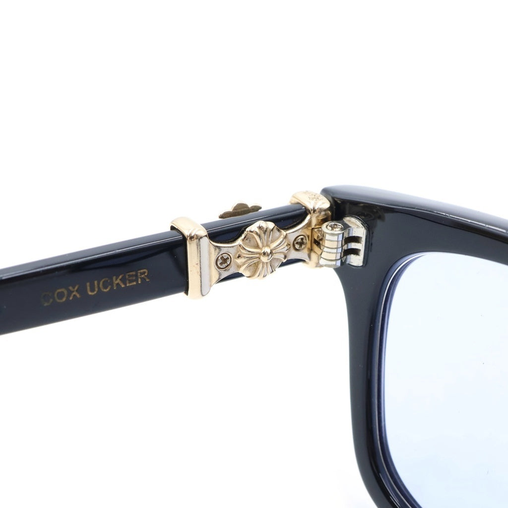 CHROME HEARTS(クロムハーツ) COX UCKER CHクロステンプルサングラス メガネ アイウェア ブラック/ゴールド