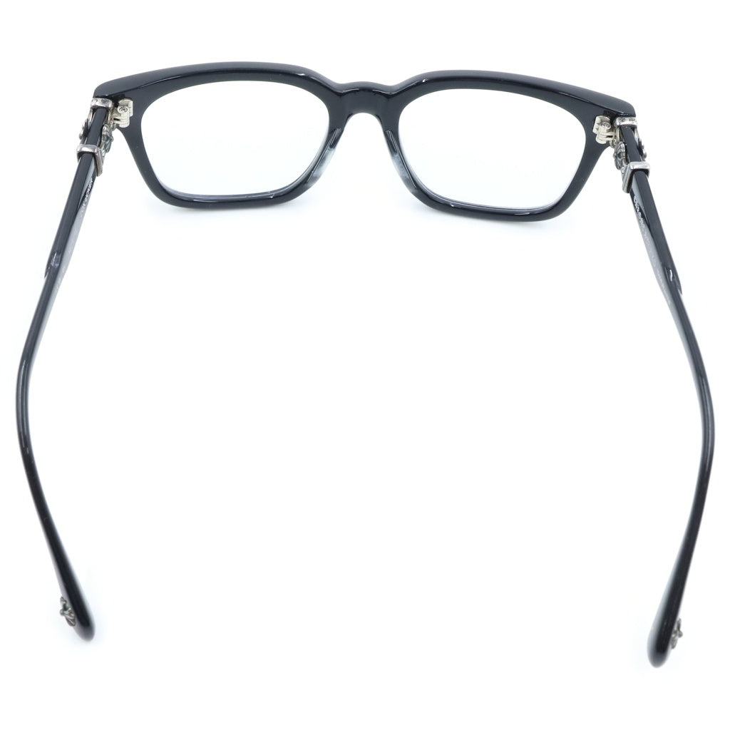 CHROME HEARTS(クロムハーツ) COX UCKER CHクロステンプルサングラス メガネ アイウェア ブラック/シルバー