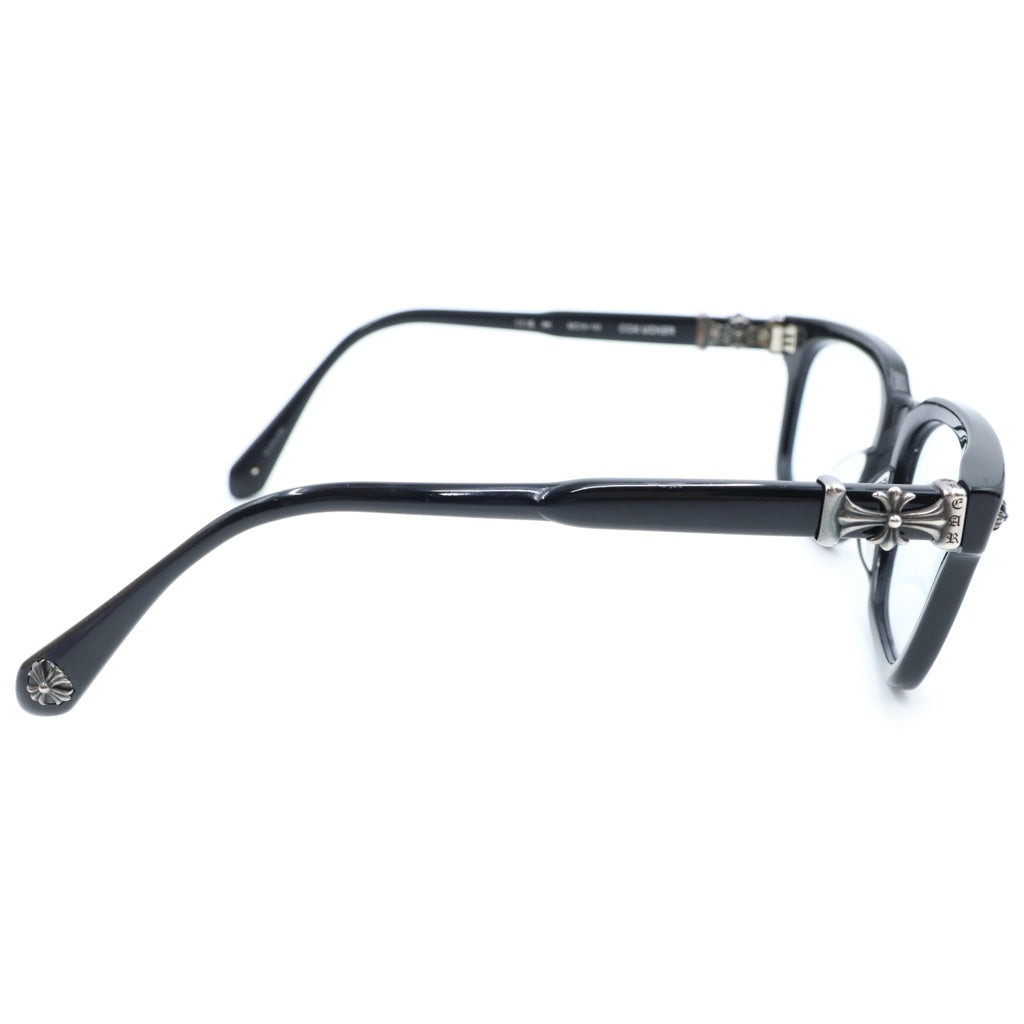 CHROME HEARTS(クロムハーツ) COX UCKER CHクロステンプルサングラス メガネ アイウェア ブラック/シルバー