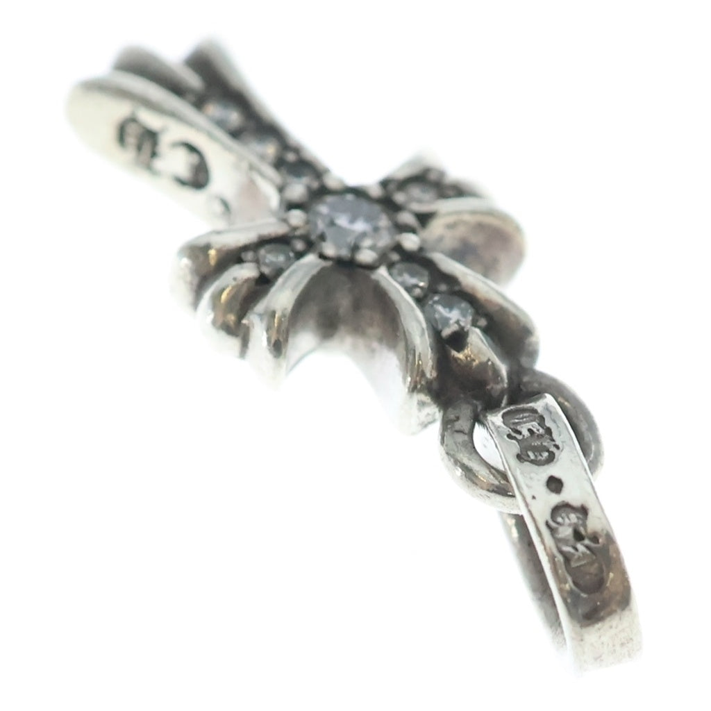 CHROME HEARTS(クロムハーツ) CRS BBYFAT P DMND ベイビーファットクロス PAVEダイヤ ペンダントトップ シルバーBCA234