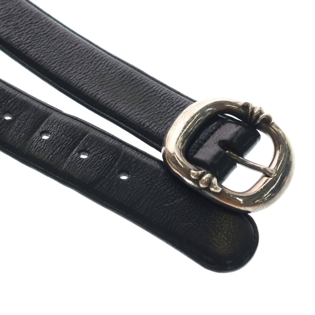 CHROME HEARTS(クロムハーツ) BLT GUNSLINGER1.5 ガンスリンガーバックル レザーベルト シルバー BCA356