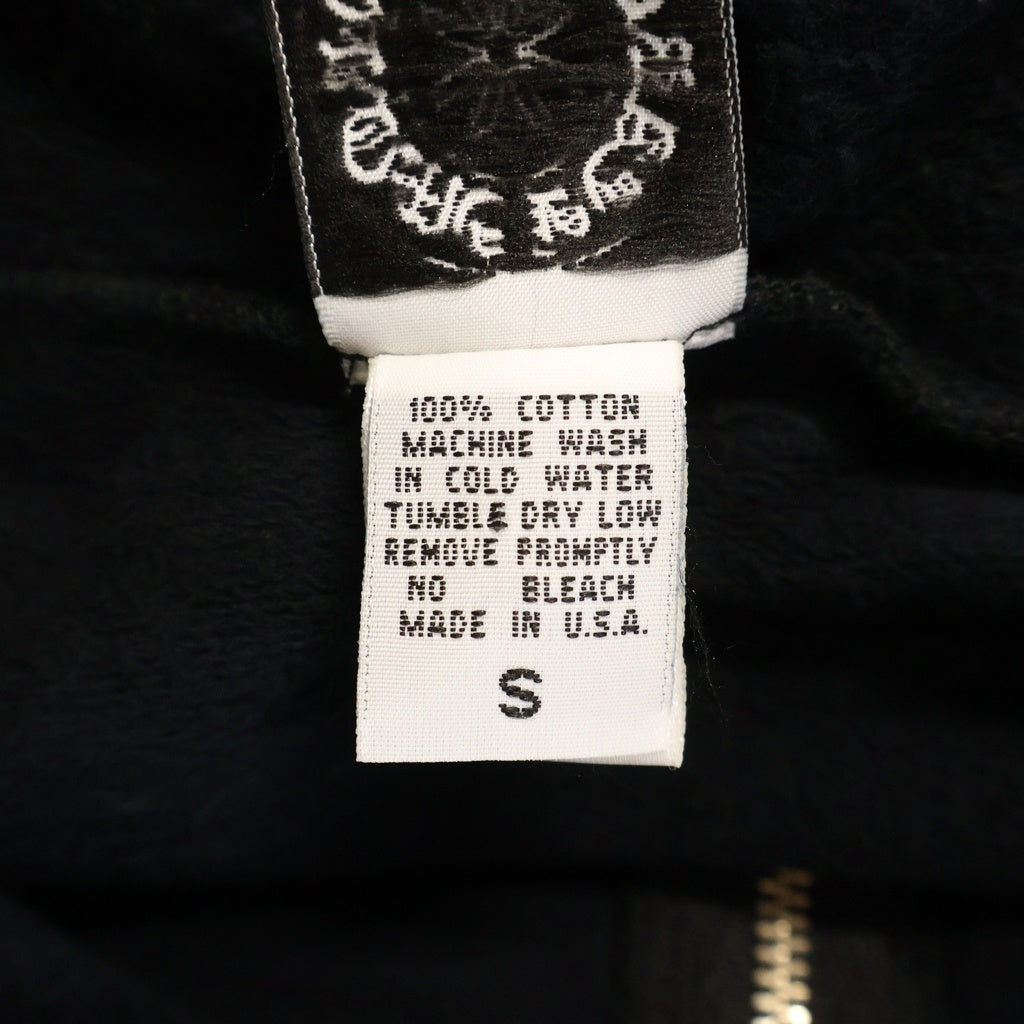 CHROME HEARTS(クロムハーツ) OLD SWTSHRT HD ZIP オールド 袖フローラルクロス ダガージップアップ フーディ パーカー ブラック