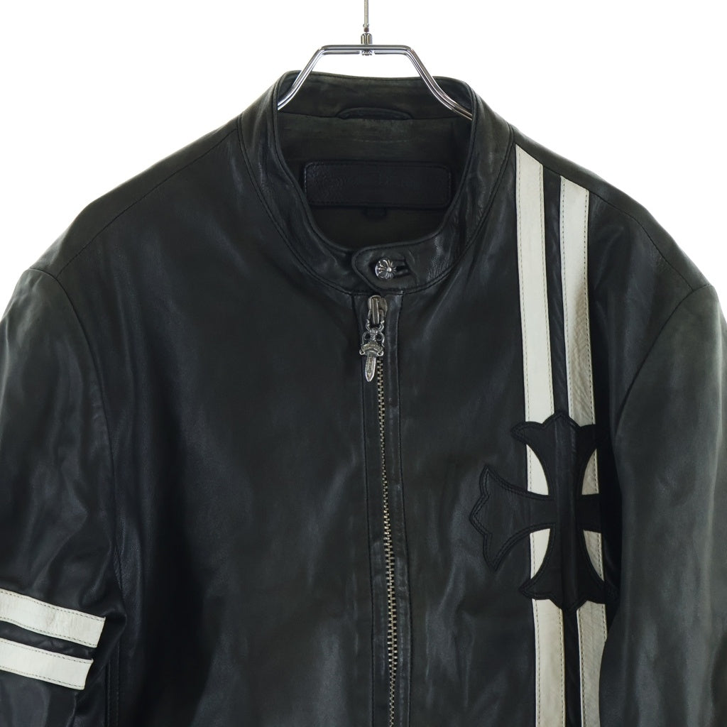 CHROME HEARTS(クロムハーツ) 10th Anniversary Aoyama Racing Jacket青山10周年記念 レーシングジャケット ブバッグホースシュー ブラック
