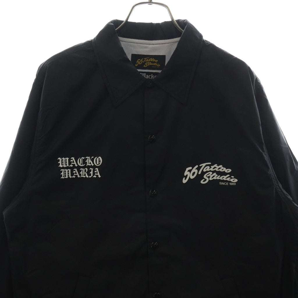 WACKO MARIA(ワコマリア) ×56 TATOO STUDIO COACH JACKET 56タトゥースタジオ コーチジャケット ブラック
