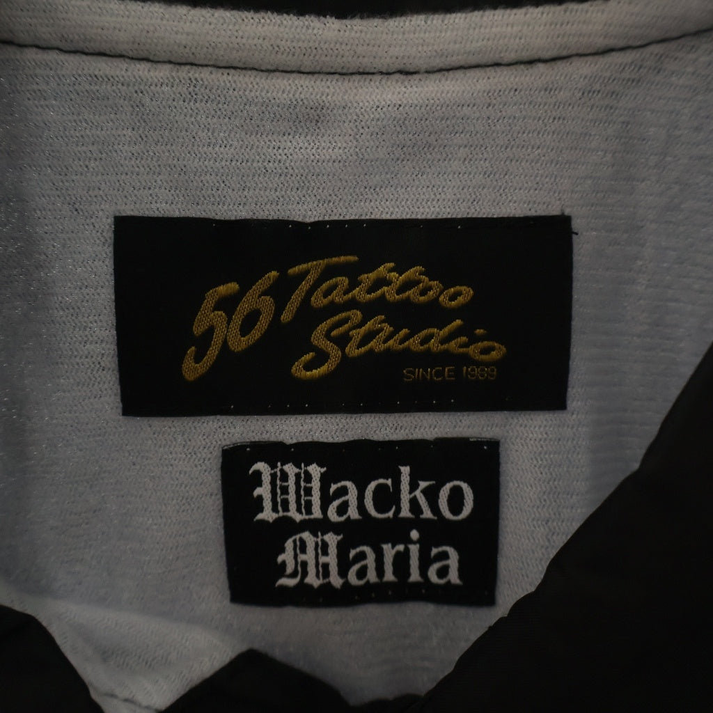 WACKO MARIA(ワコマリア) ×56 TATOO STUDIO COACH JACKET 56タトゥースタジオ コーチジャケット ブラック