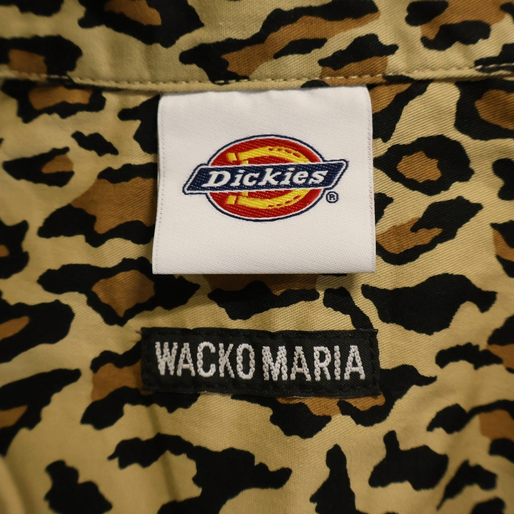 WACKO MARIA(ワコマリア) 26SS ×DICKIES WORK SHIRT ディッキーズ ワーク 半袖シャツ ブラウン 26SS-WMS-DC02