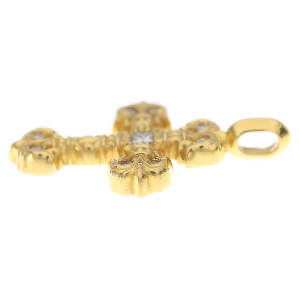 CHROME HEARTS(クロムハーツ) 22K FILIGREE TINY A/DIA タイニーフィリグリークロス アフターPAVEダイヤ ペンダントトップ ゴールド BCA045
