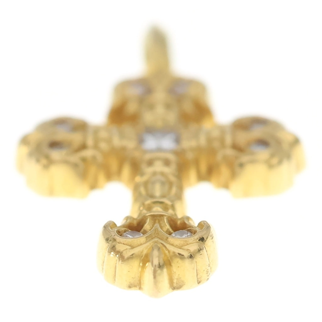 CHROME HEARTS(クロムハーツ) 22K FILIGREE TINY A/DIA タイニーフィリグリークロス アフターPAVEダイヤ ペンダントトップ ゴールド BCA045
