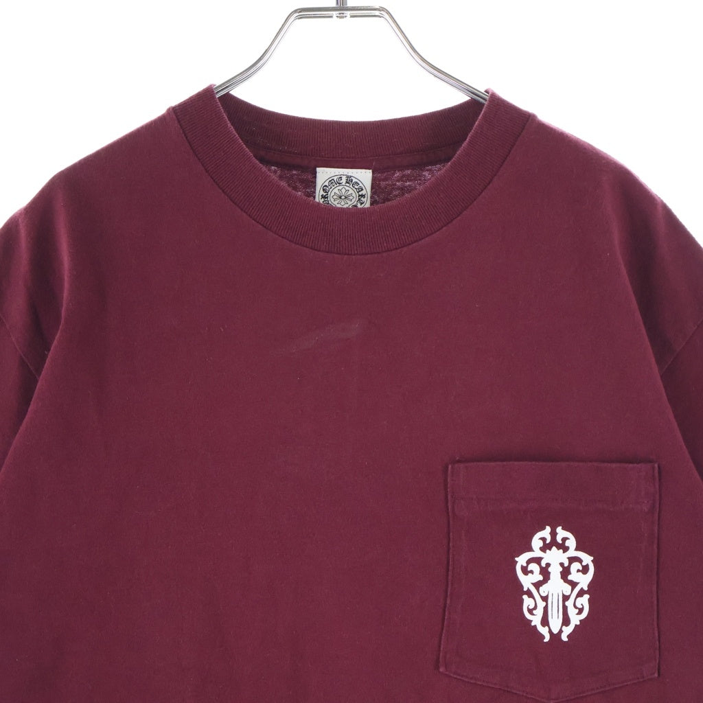 CHROME HEARTS(クロムハーツ) OLD VINE DGGR オールド ヴァインダガー プリント 半袖Tシャツ カットソー レッド