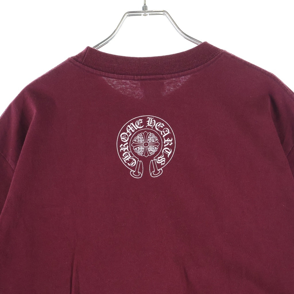 CHROME HEARTS(クロムハーツ) OLD VINE DGGR オールド ヴァインダガー プリント 半袖Tシャツ カットソー レッド