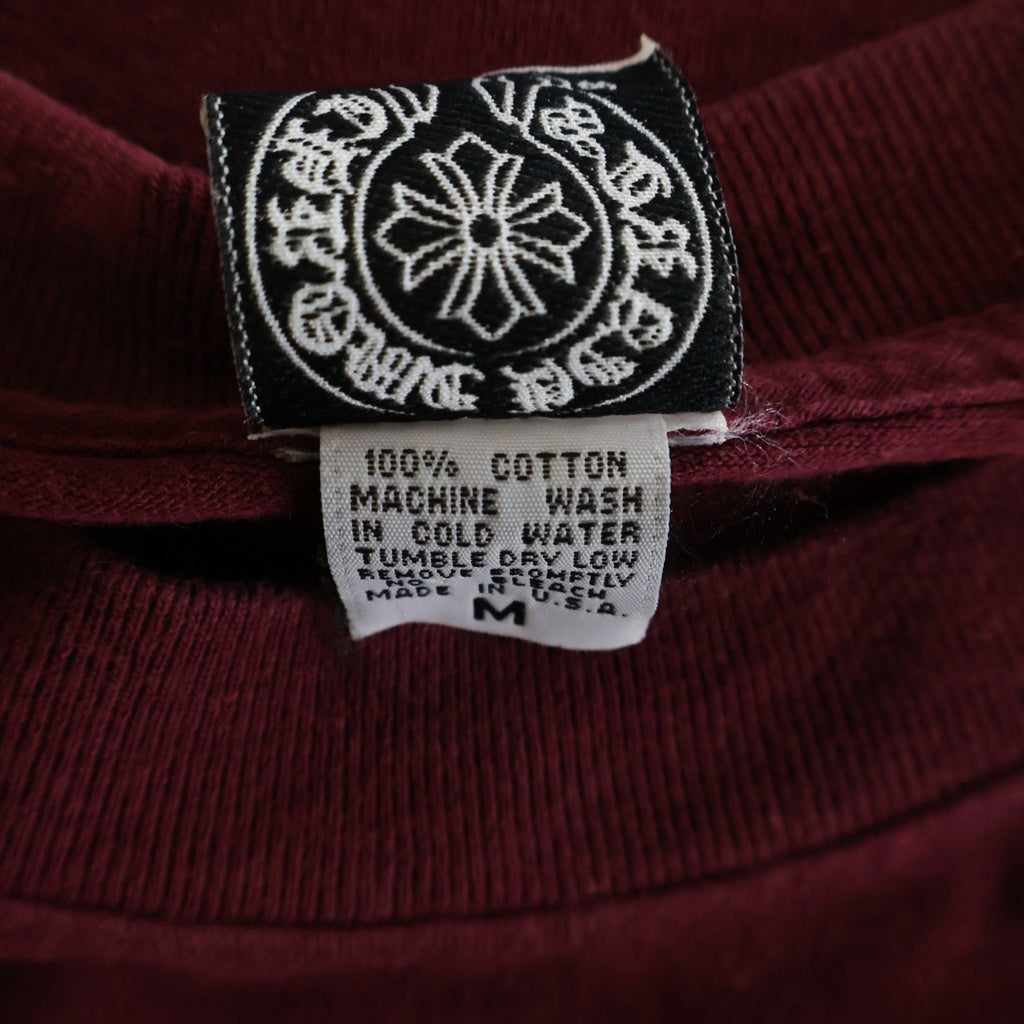 CHROME HEARTS(クロムハーツ) OLD VINE DGGR オールド ヴァインダガー プリント 半袖Tシャツ カットソー レッド