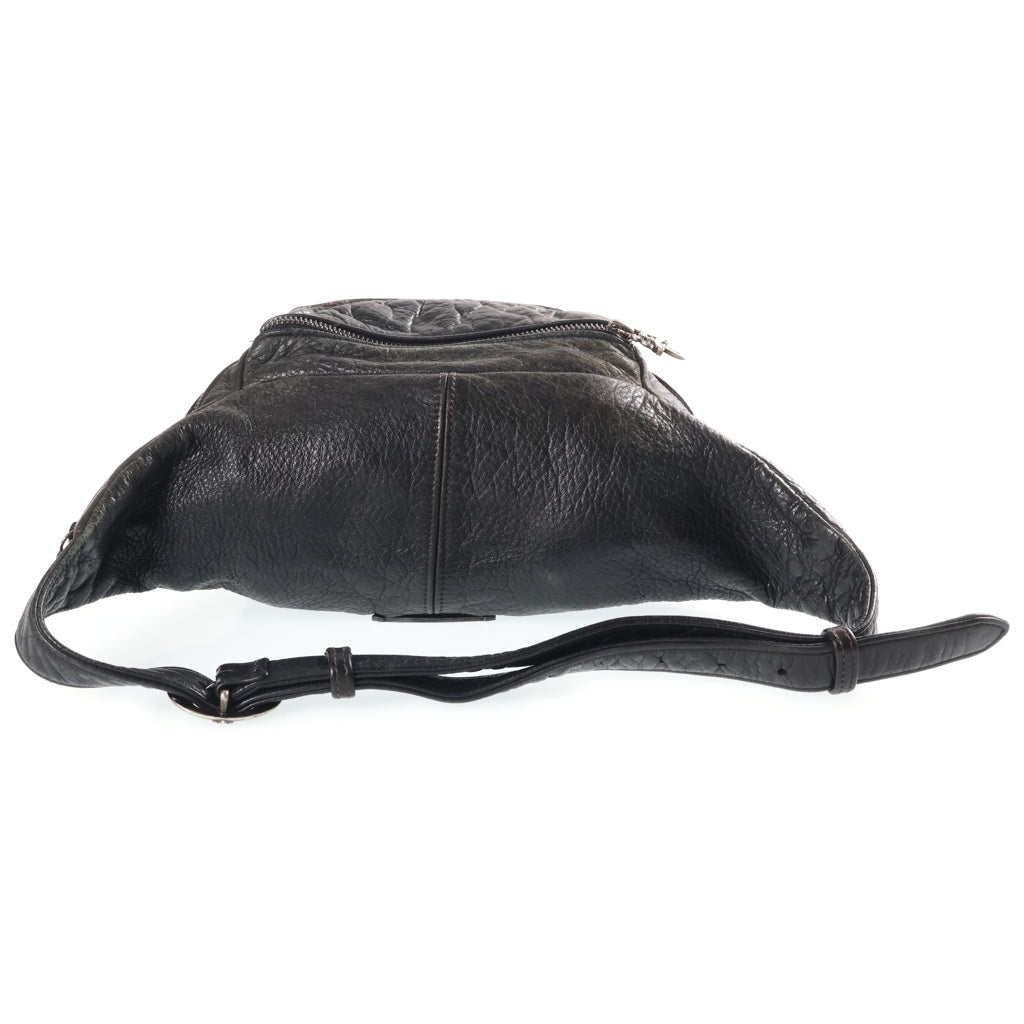 CHROME HEARTS(クロムハーツ) #1 SNAT PACK スナットパック ダガージップ ガンスリンガーベルト レザーウエストバッグ ブラック BCA378 レディース