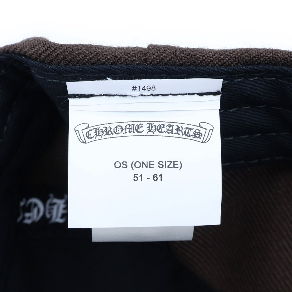 CHROME HEARTS(クロムハーツ) 6 PANEL CH TRUCKER CAP CH刺繍 トラッカーキャップ ブラウン
