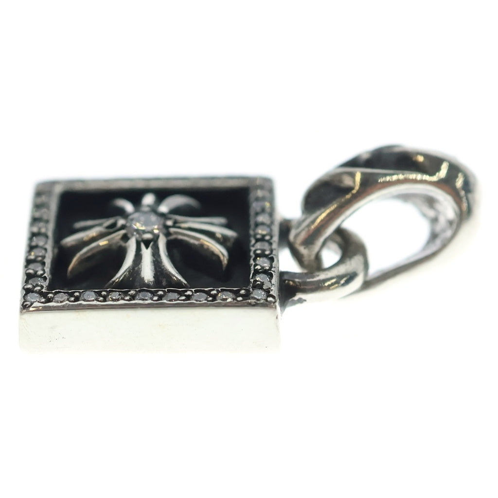 CHROME HEARTS(クロムハーツ) FRAMED CH PLUS P D フレームドCHプラス PAVEダイヤ チャーム ペンダントトップ シルバー