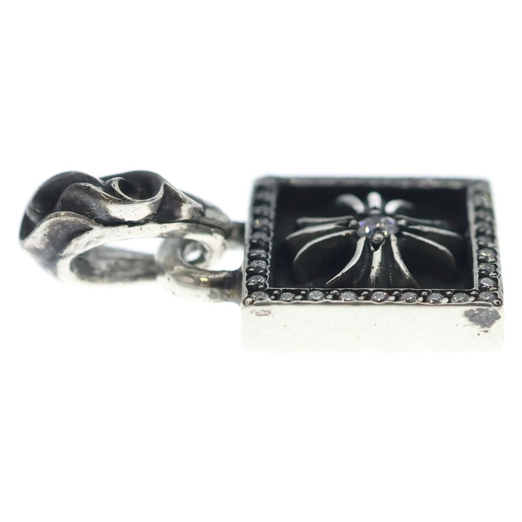 CHROME HEARTS(クロムハーツ) FRAMED CH PLUS P D フレームドCHプラス PAVEダイヤ チャーム ペンダントトップ シルバー