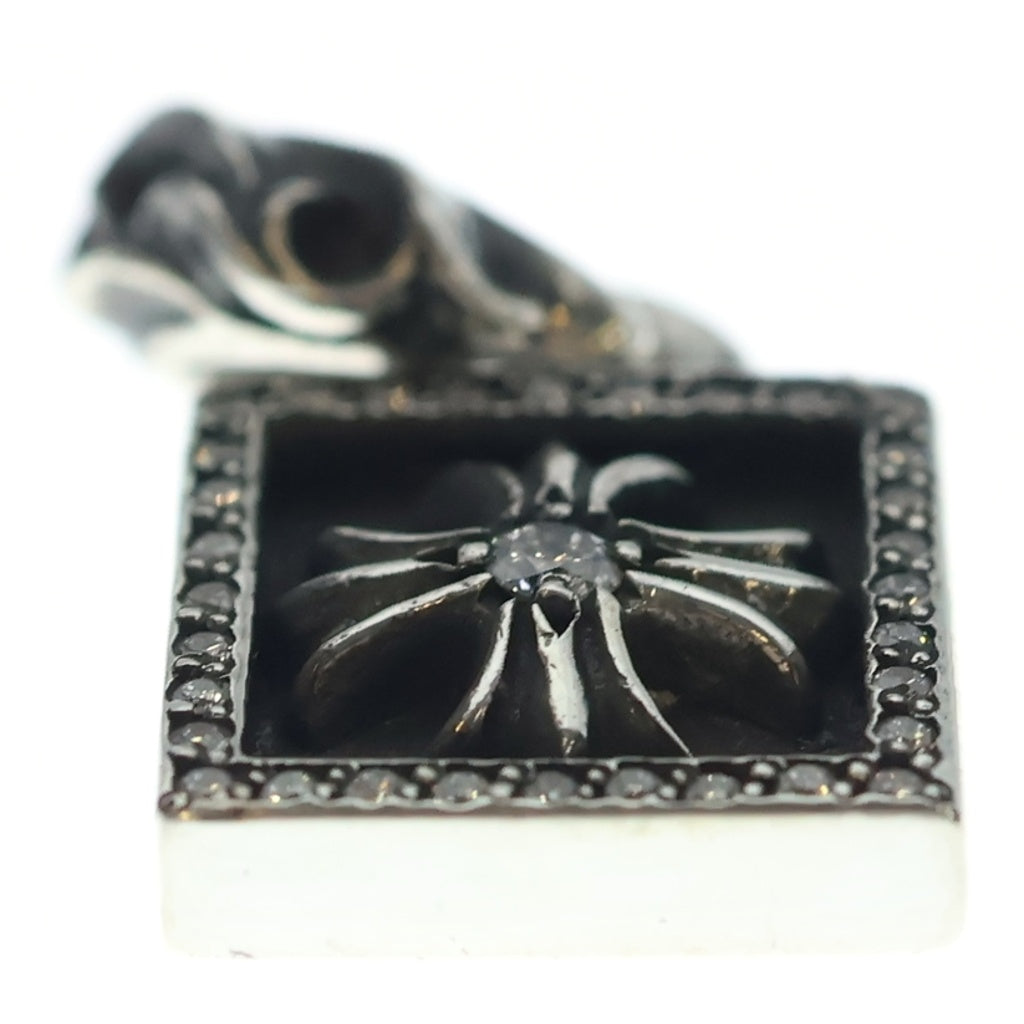 CHROME HEARTS(クロムハーツ) FRAMED CH PLUS P D フレームドCHプラス PAVEダイヤ チャーム ペンダントトップ シルバー