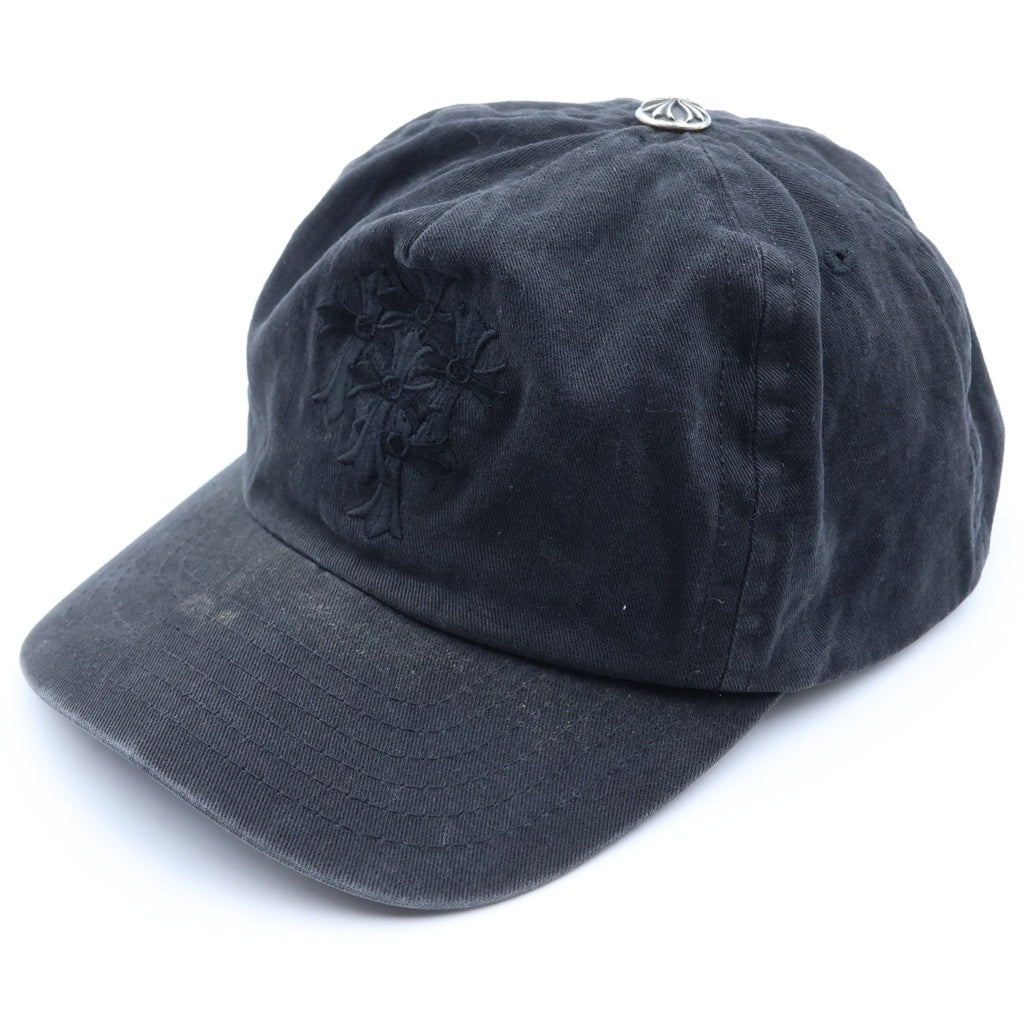 CHROME HEARTS(クロムハーツ) OLD CEMETERY CAP オールド セメタリークロス刺繍 キャップ ブラック