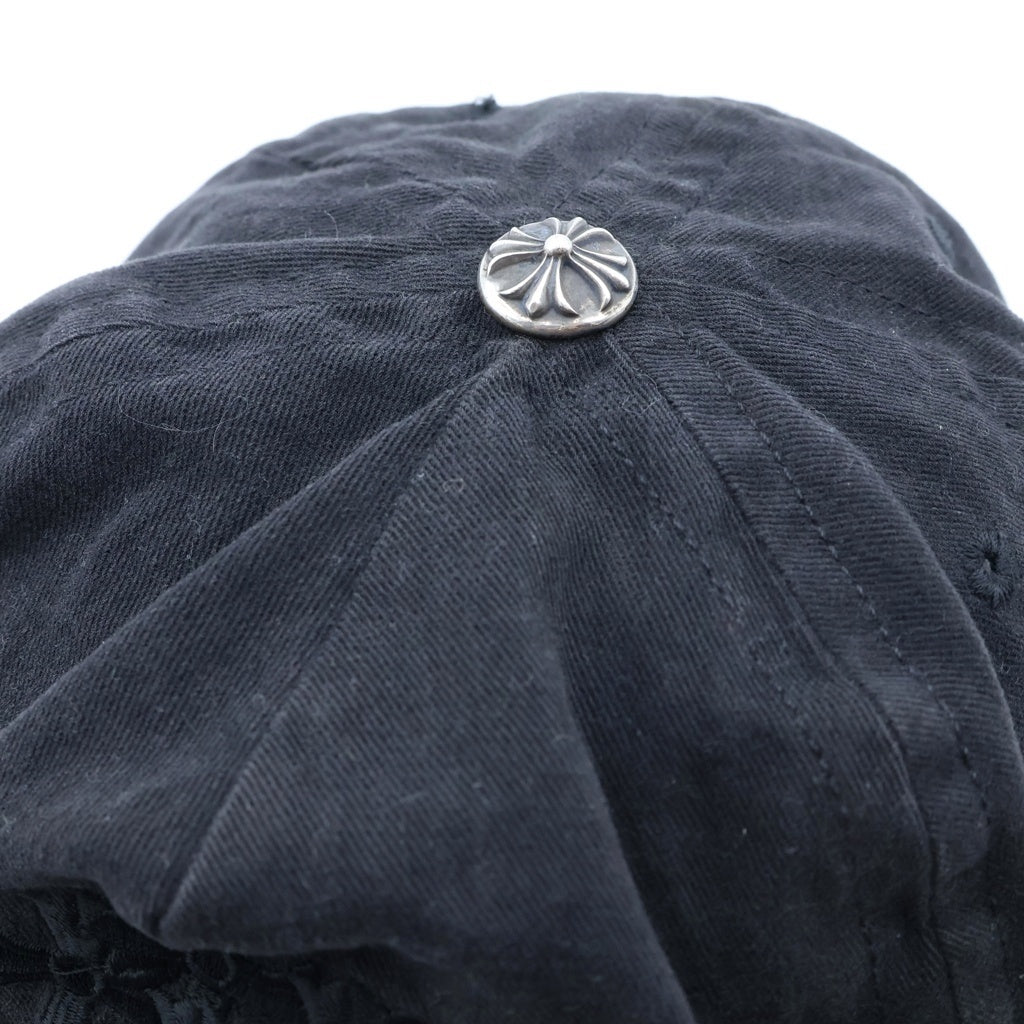 CHROME HEARTS(クロムハーツ) OLD CEMETERY CAP オールド セメタリークロス刺繍 キャップ ブラック