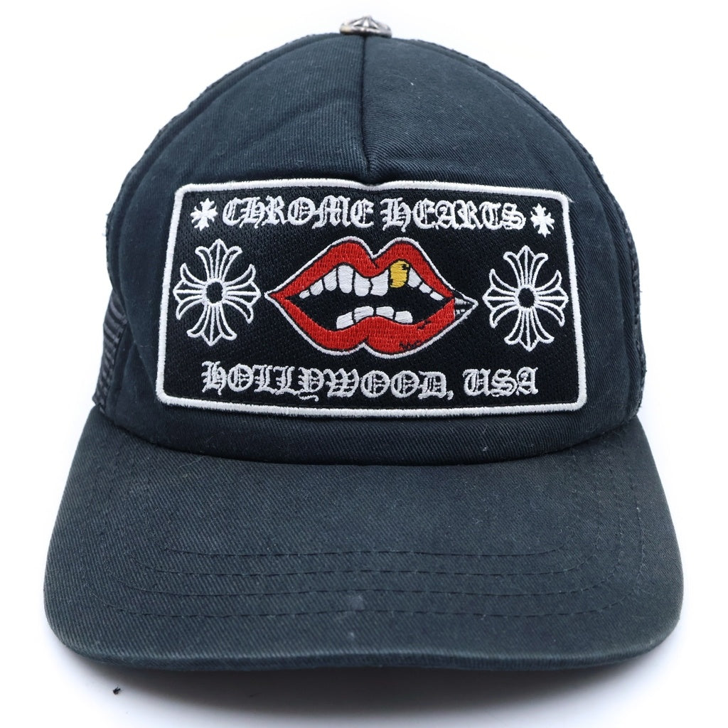 CHROME HEARTS(クロムハーツ) ×MATTY BOY CHOMPER TRUCKER CAP マッティボーイ チョンパー ロゴ刺繍 メッシュ トラッカーキャップ 帽子 ブラック