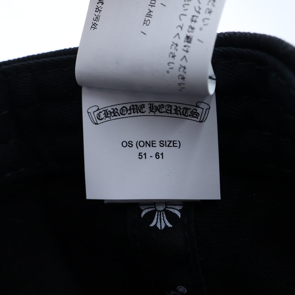 CHROME HEARTS(クロムハーツ) TRUCKER CAP デニムトラッカー ホースシュー刺繍 キャップ 帽子 ブラック