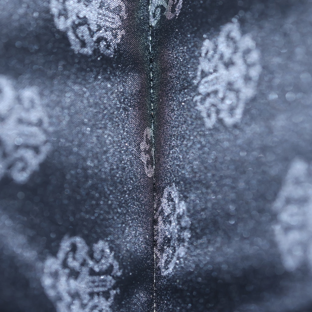 CHROME HEARTS(クロムハーツ) クロスパッチ付き #2 ジッパー レザー チェンジパース 小銭入れ ブラック