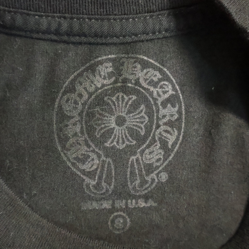 CHROME HEARTS(クロムハーツ) ×AEROSMITH エアロスミス 青山限定 FOTI プリント 半袖Tシャツ カットソー ブラック