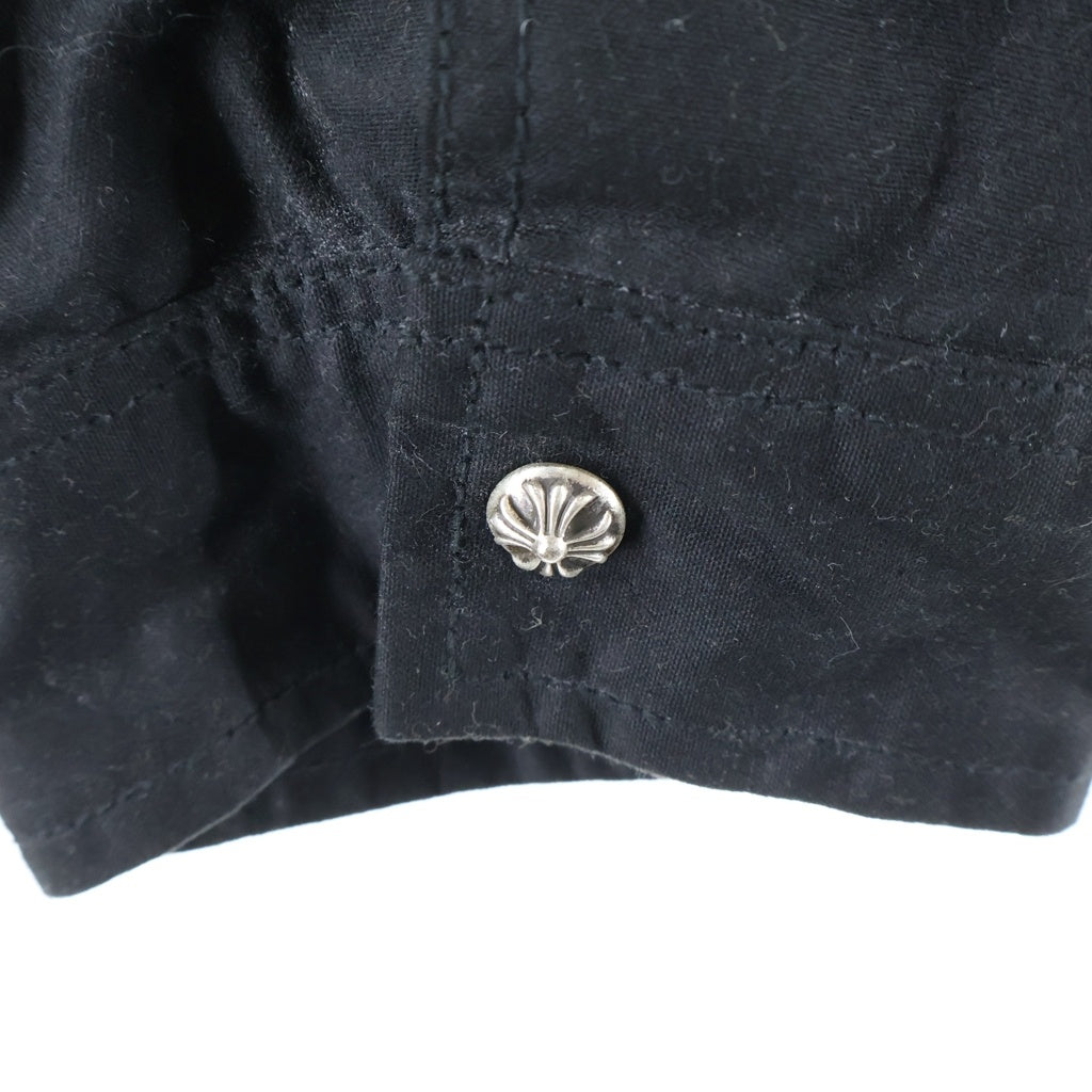 CHROME HEARTS(クロムハーツ) WHIPLASH ウィップラッシュ クロスボールボタンオイル加工デニムジャケット ブラック
