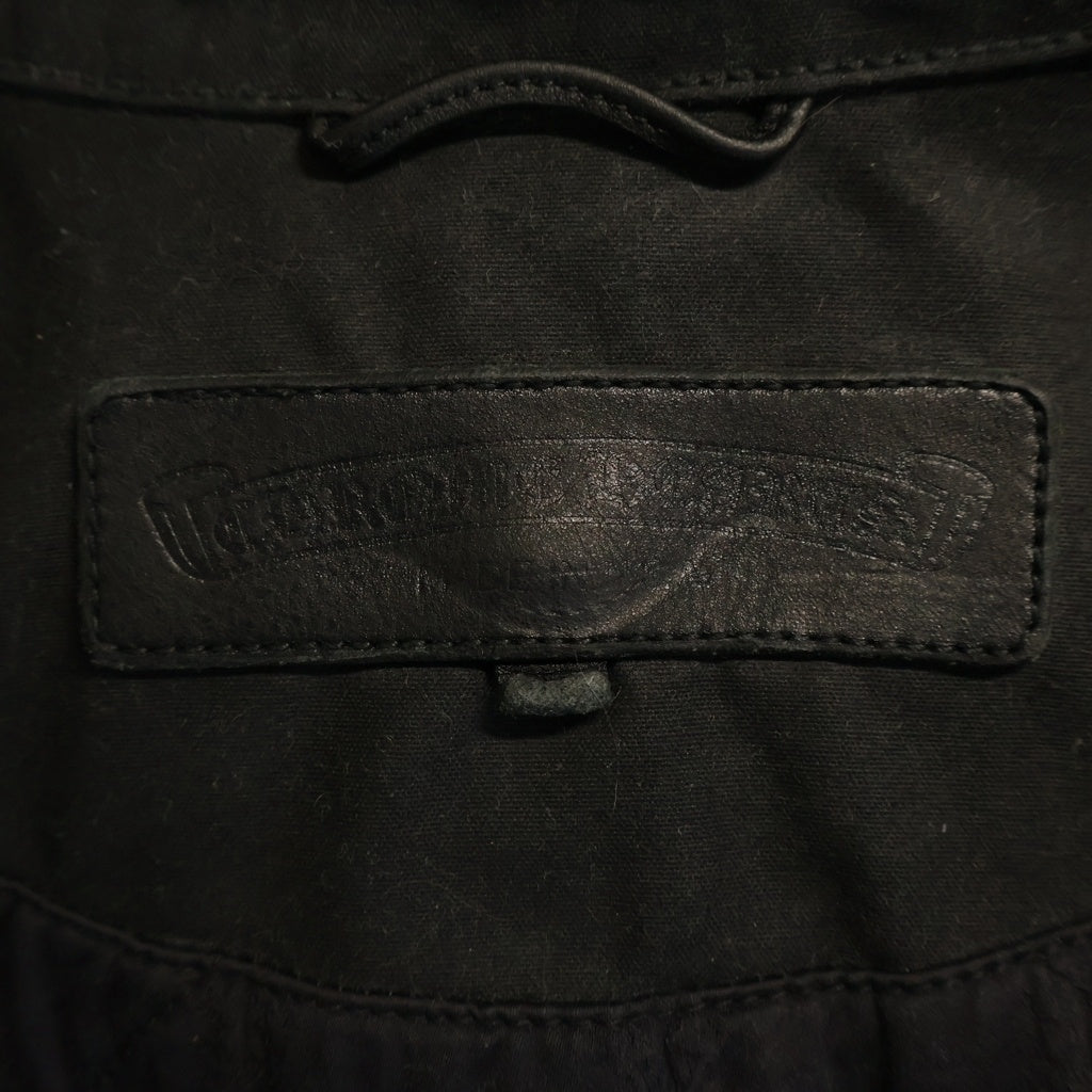 CHROME HEARTS(クロムハーツ) WHIPLASH ウィップラッシュ クロスボールボタンオイル加工デニムジャケット ブラック