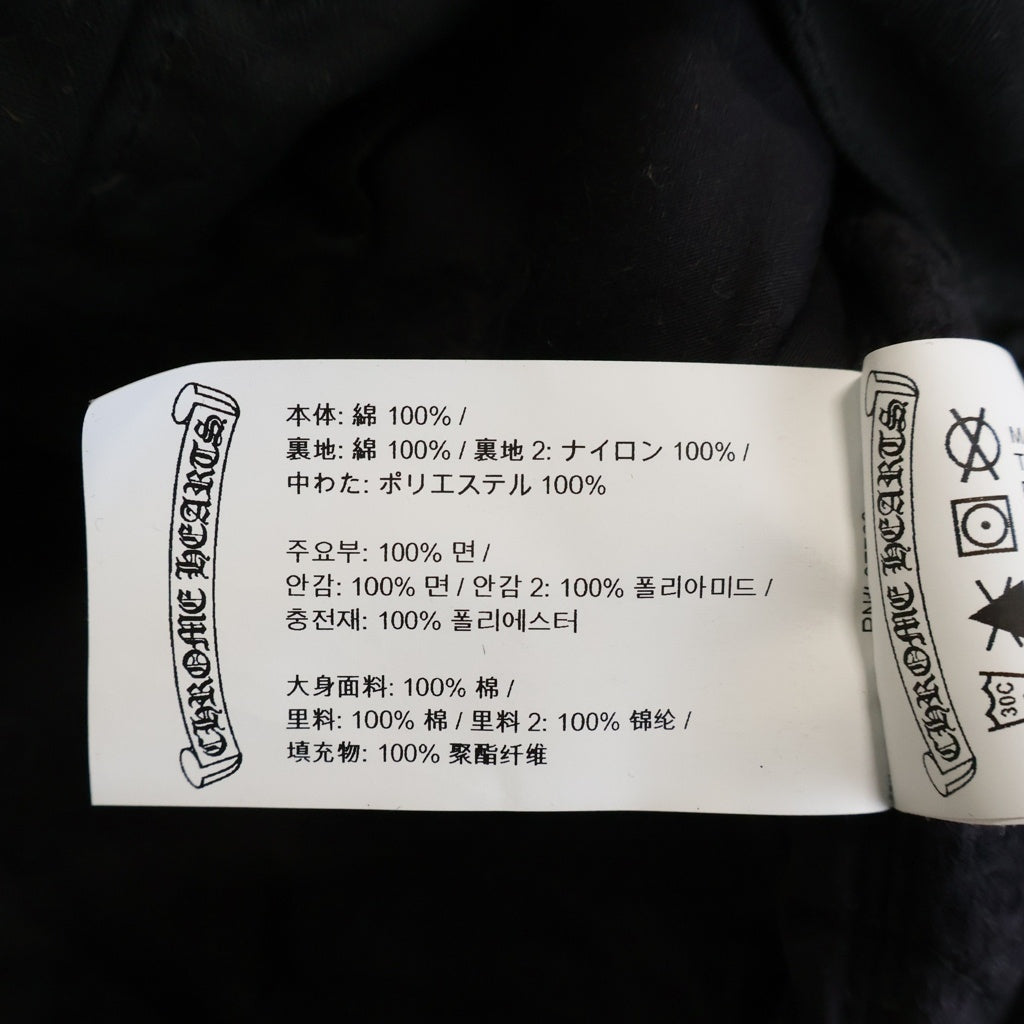 CHROME HEARTS(クロムハーツ) WHIPLASH ウィップラッシュ クロスボールボタンオイル加工デニムジャケット ブラック