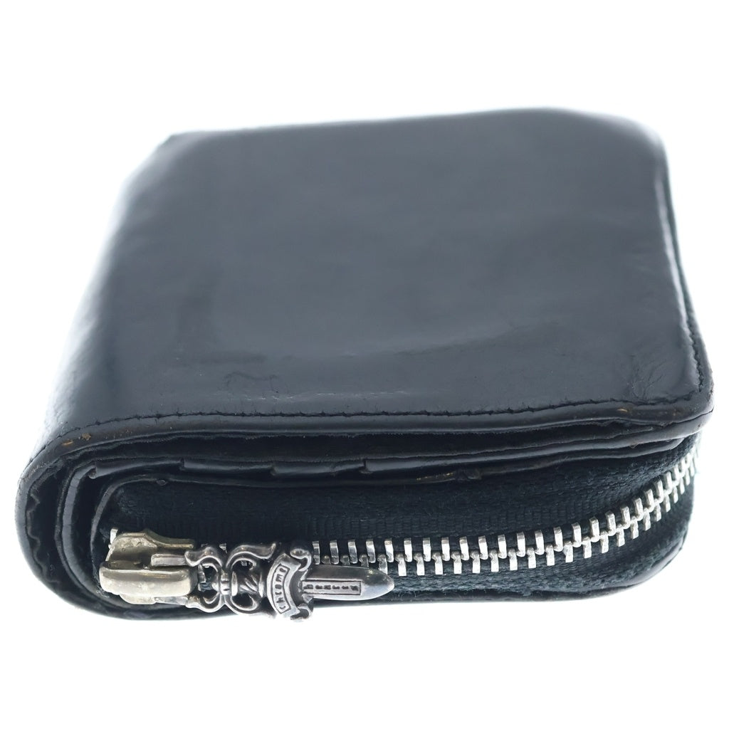 CHROME HEARTS(クロムハーツ) SQ ZIP BILL スクエアジップビル レザーウォレット 財布 ブラック