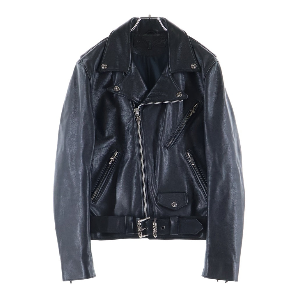 CHROME HEARTS(クロムハーツ) JJ DEAN JJディーン ダガージップライダースレザージャケット ブラック/シルバー