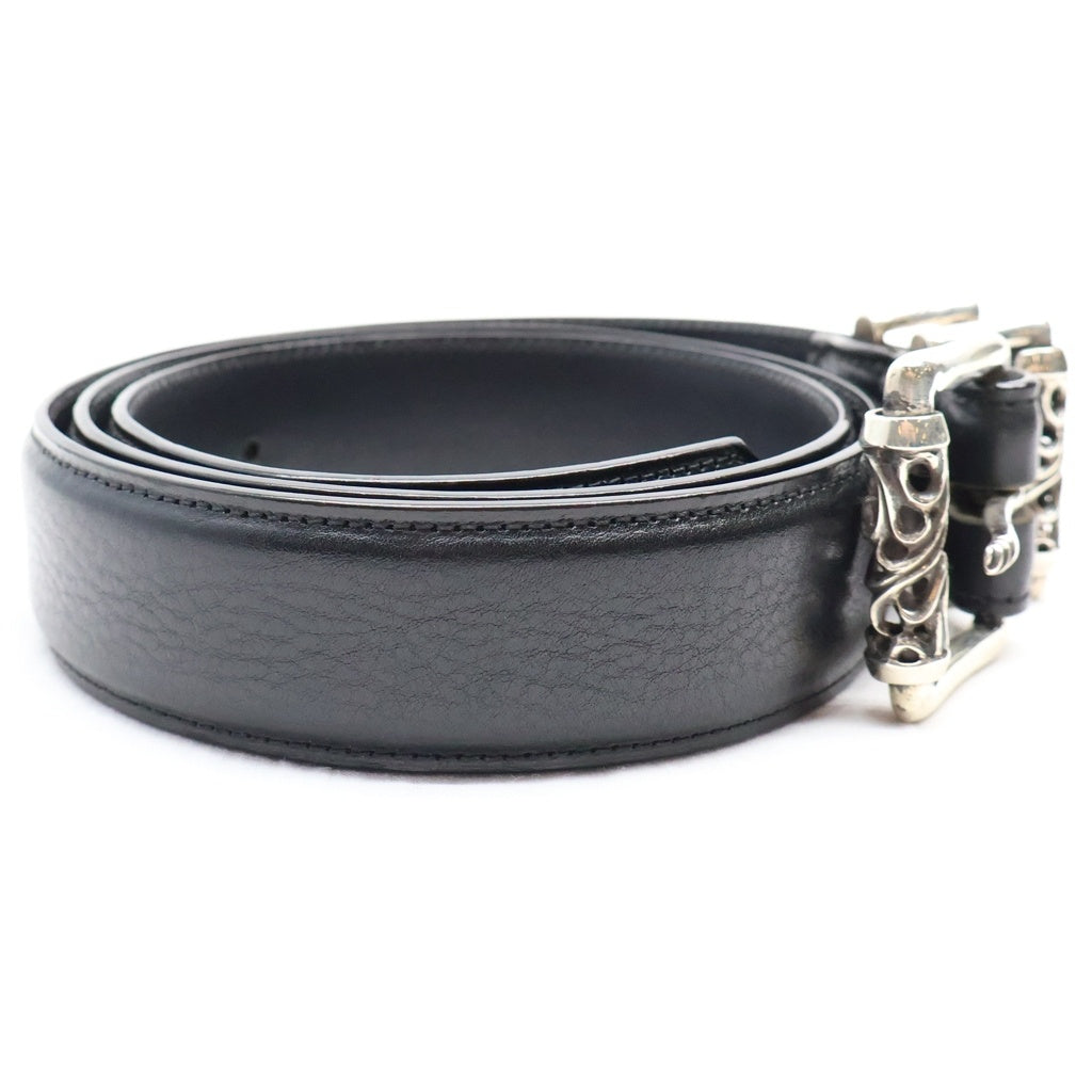 CHROME HEARTS(クロムハーツ) BLT ROLLER 3PC1.5inch 3PCローラーバックル レザーベルト シルバー