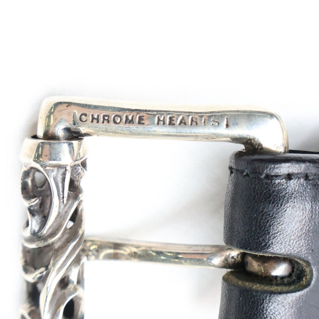 CHROME HEARTS(クロムハーツ) BLT ROLLER 3PC1.5inch 3PCローラーバックル レザーベルト シルバー