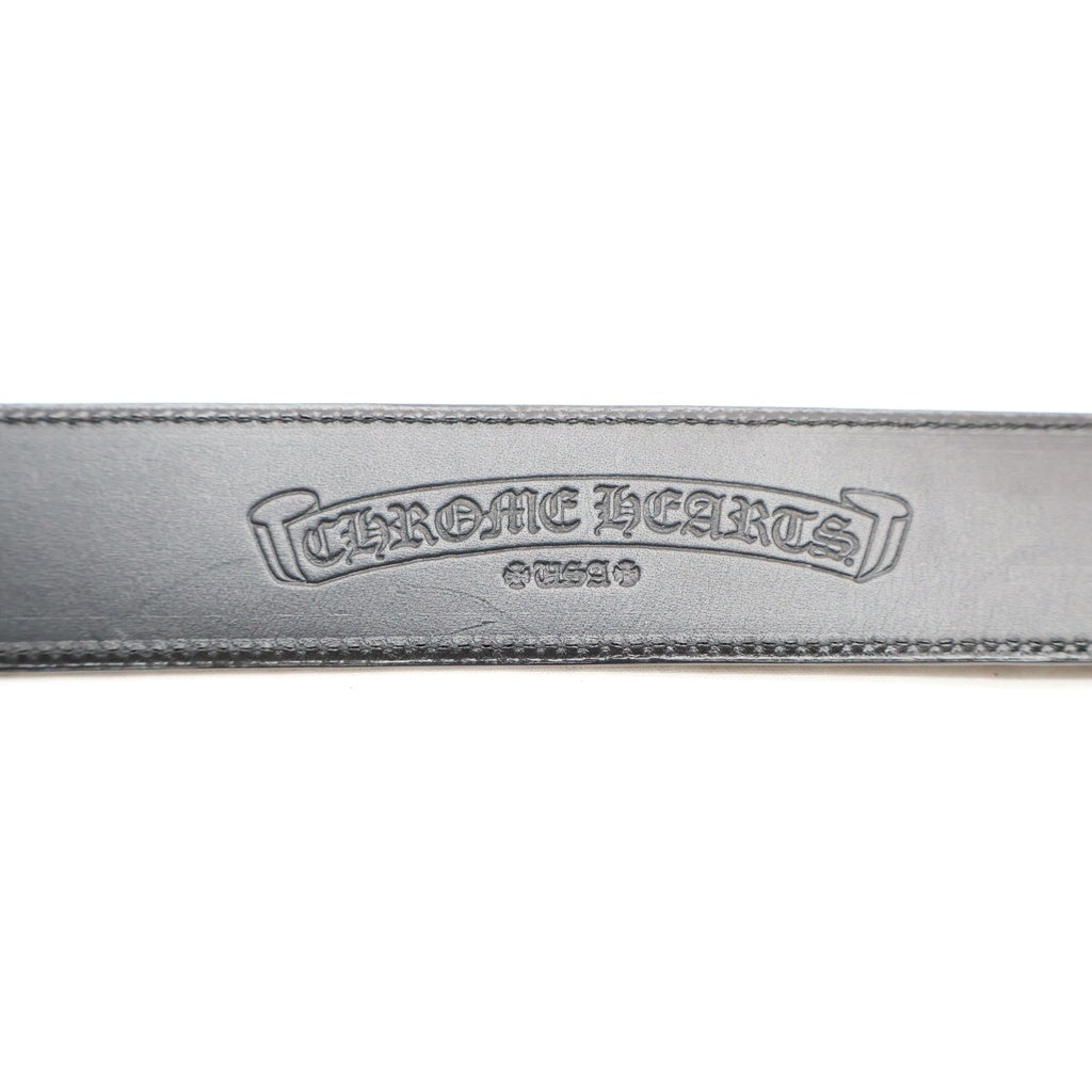 CHROME HEARTS(クロムハーツ) BLT ROLLER 3PC1.5inch 3PCローラーバックル レザーベルト シルバー